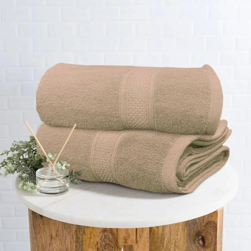 Luxe Home Cotton Bath Towel 450 GSM Quick Dry Large Size Bathroom Towels for Men & Women, Home, Kitchen, Gym, Spa